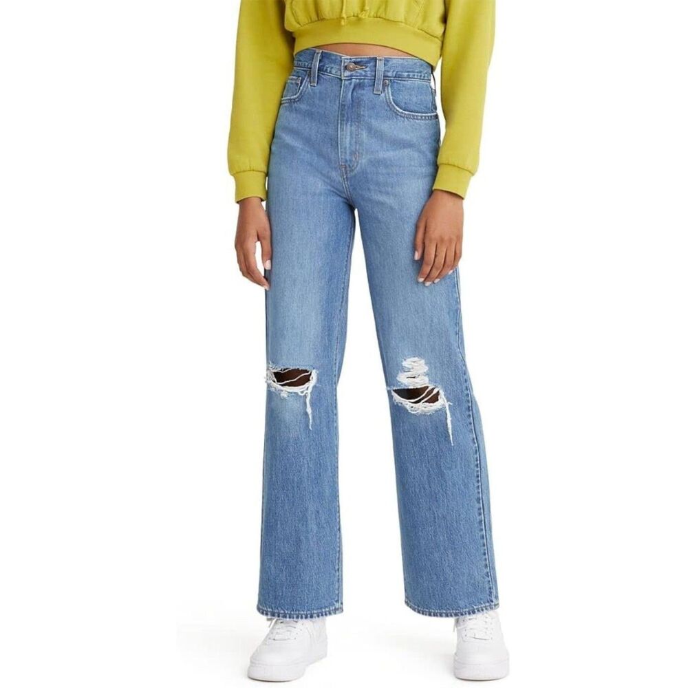 Levi's Women's High Waisted Straight‎ Jeans, Joe Strut-Medium Indigo, 30X29